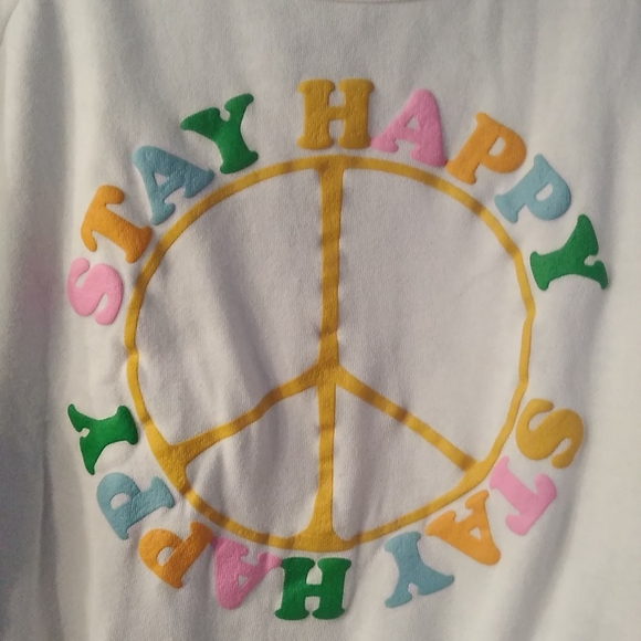Stay Happy Graphic Sweatshirt Revolutions 33 Crewneck White - Picture 7 of 7